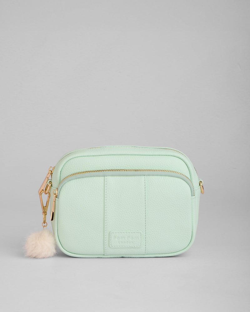 Spearmint Original Bag - full-grain leather bag | Pom Pom London