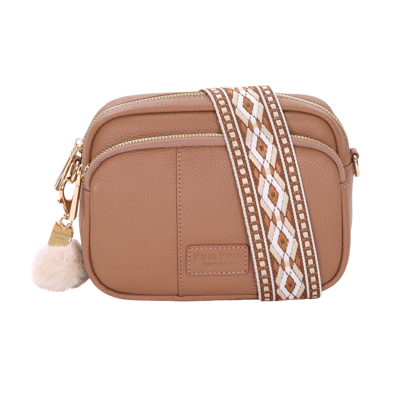 「pompom」 Bubblegum Pink Faux Fur Pom Poms for Crochet Hats and Beanies