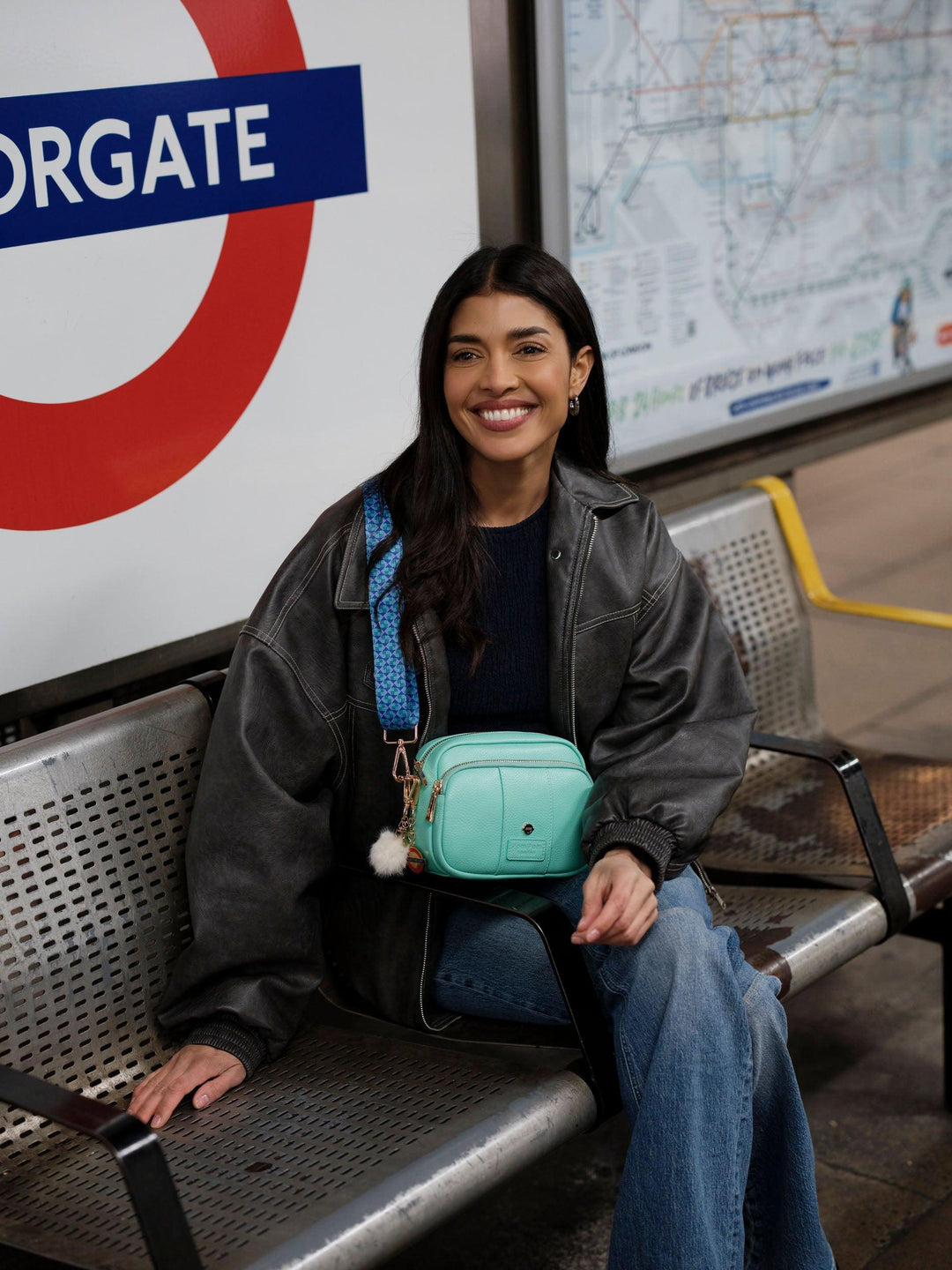 Pom Pom London Original - Leather Crossbody Bag In Metropolitan