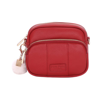 Original MINI Bag Crimson Red & Accessories-Pom Pom London
