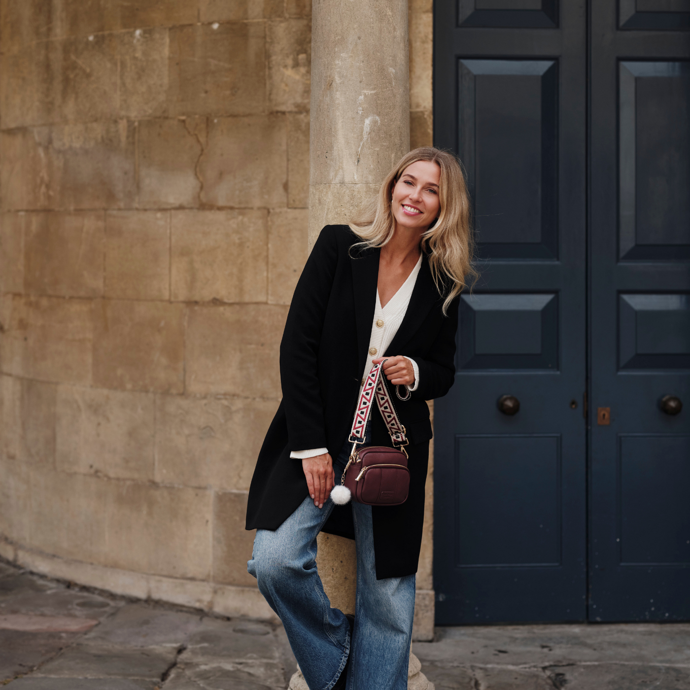 Original MINI Bag Deep Burgundy & Accessories-Pom Pom London