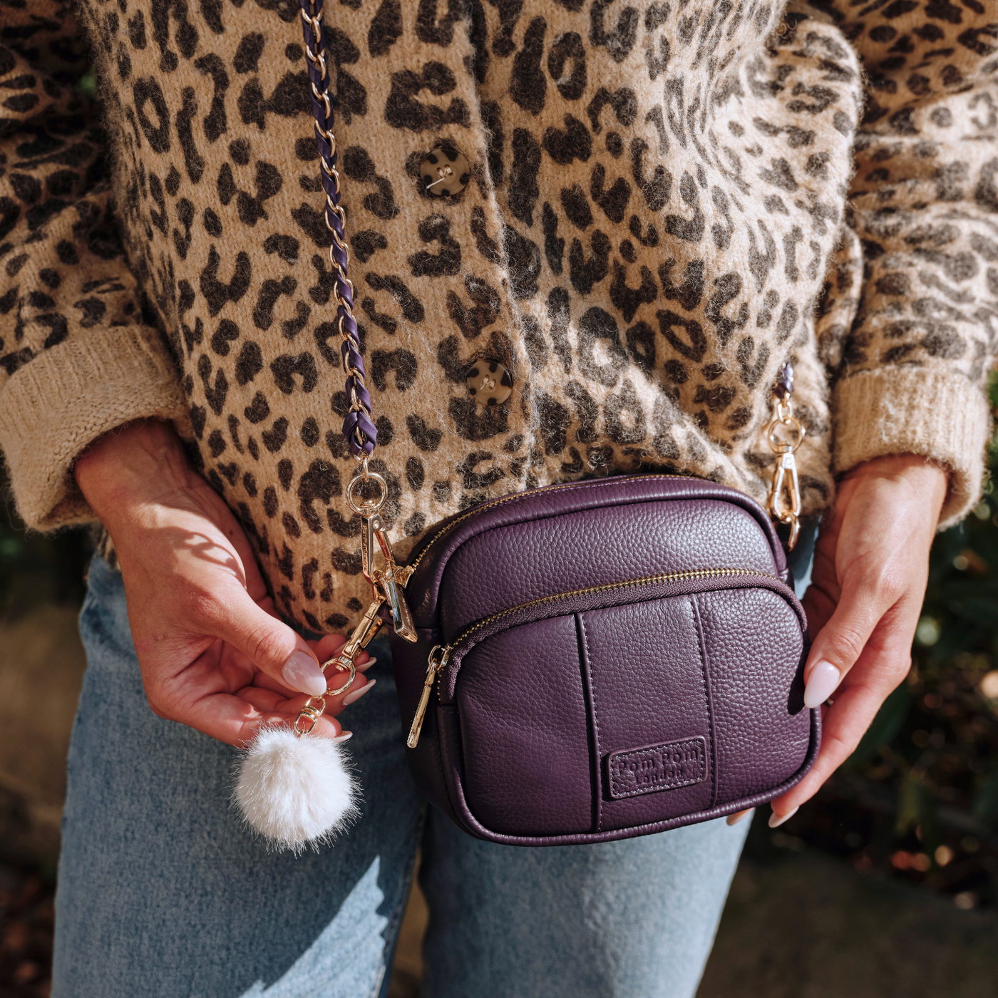 Original MINI Bag Purple Nightshade & Accessories-Pom Pom London