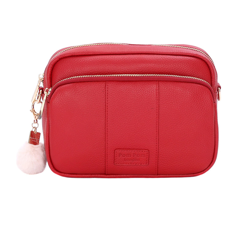 Original Plus Bag Crimson Red & Accessories-Pom Pom London