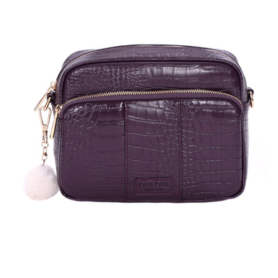 Original Plus Bag Croc Violet Fig & Accessories-Pom Pom London