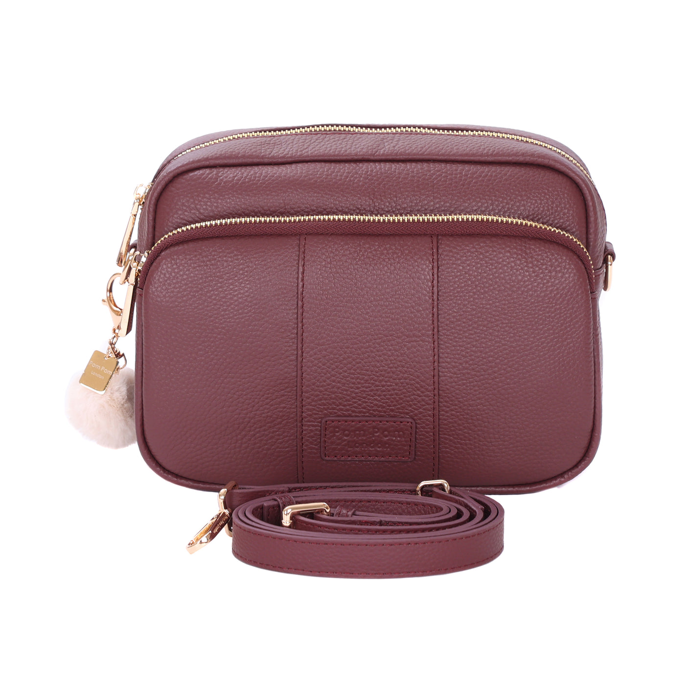 Original Plus Bag Deep Burgundy & Accessories-Pom Pom London