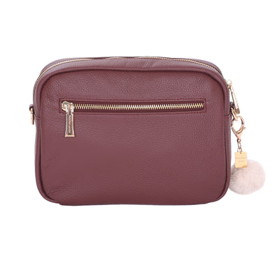 Original Plus Bag Deep Burgundy & Accessories-Pom Pom London