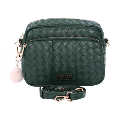 Original Plus Bag Lattice Green & Accessories-Pom Pom London
