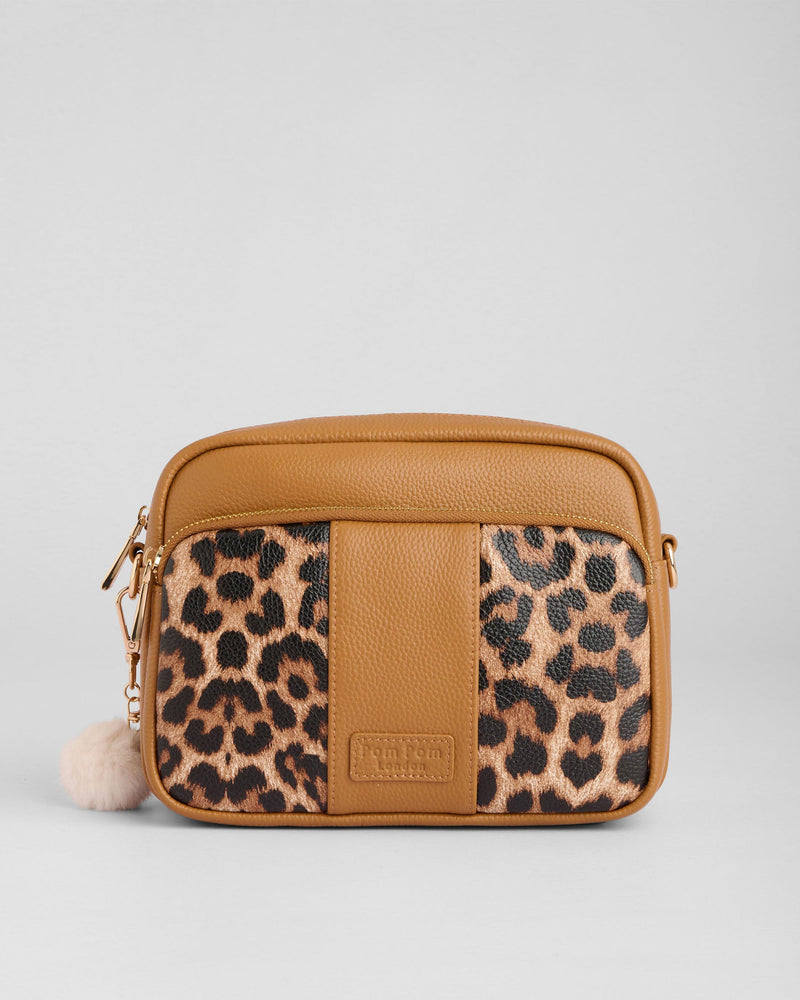 Original Plus Bag Leopard Print Maple & Accessories-Pom Pom London