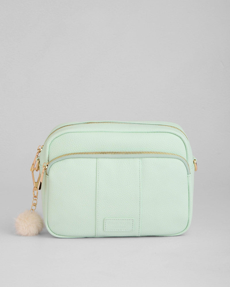 Spearmint Original Plus Bag - full-grain leather bag | Pom Pom London