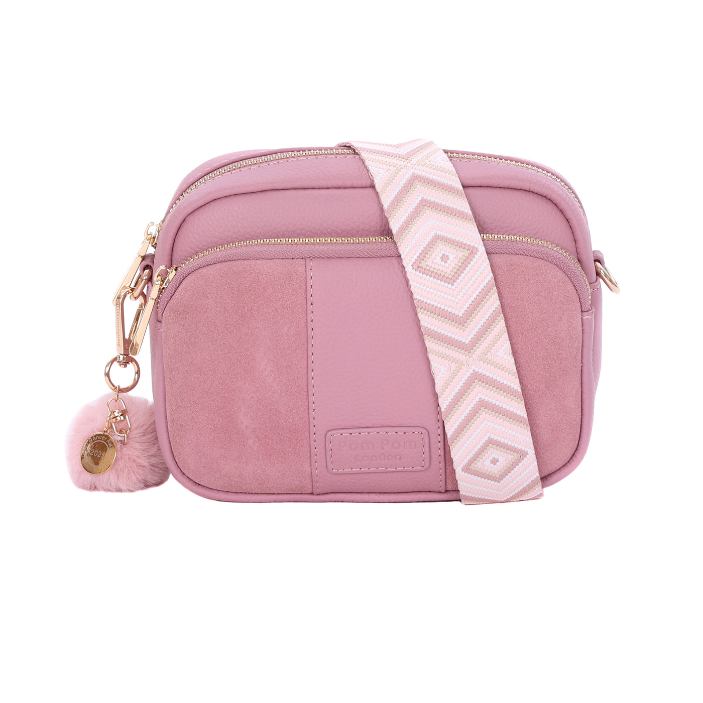 Original Suede & Leather Bag BCA '25 Pink-Pom Pom London