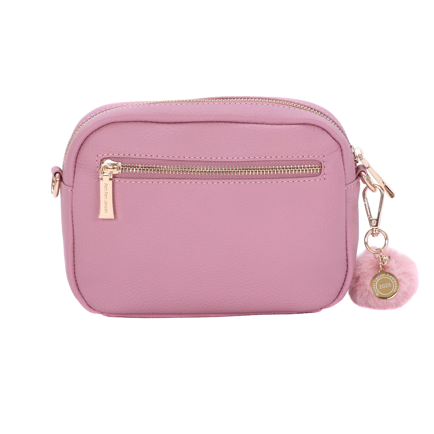 Original Suede & Leather Bag Pink-Pom Pom London