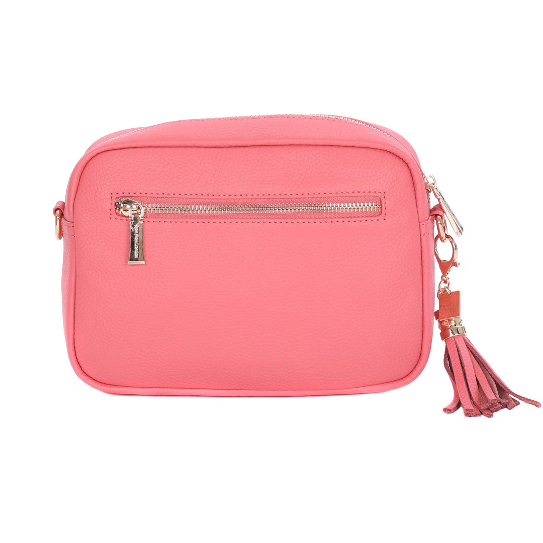 Moshi Lula Nano Crossbody Bag – Coral Pink Mini Handbag With RFID Pocket | Vegan Leather & Adjustable Strap - View #2
