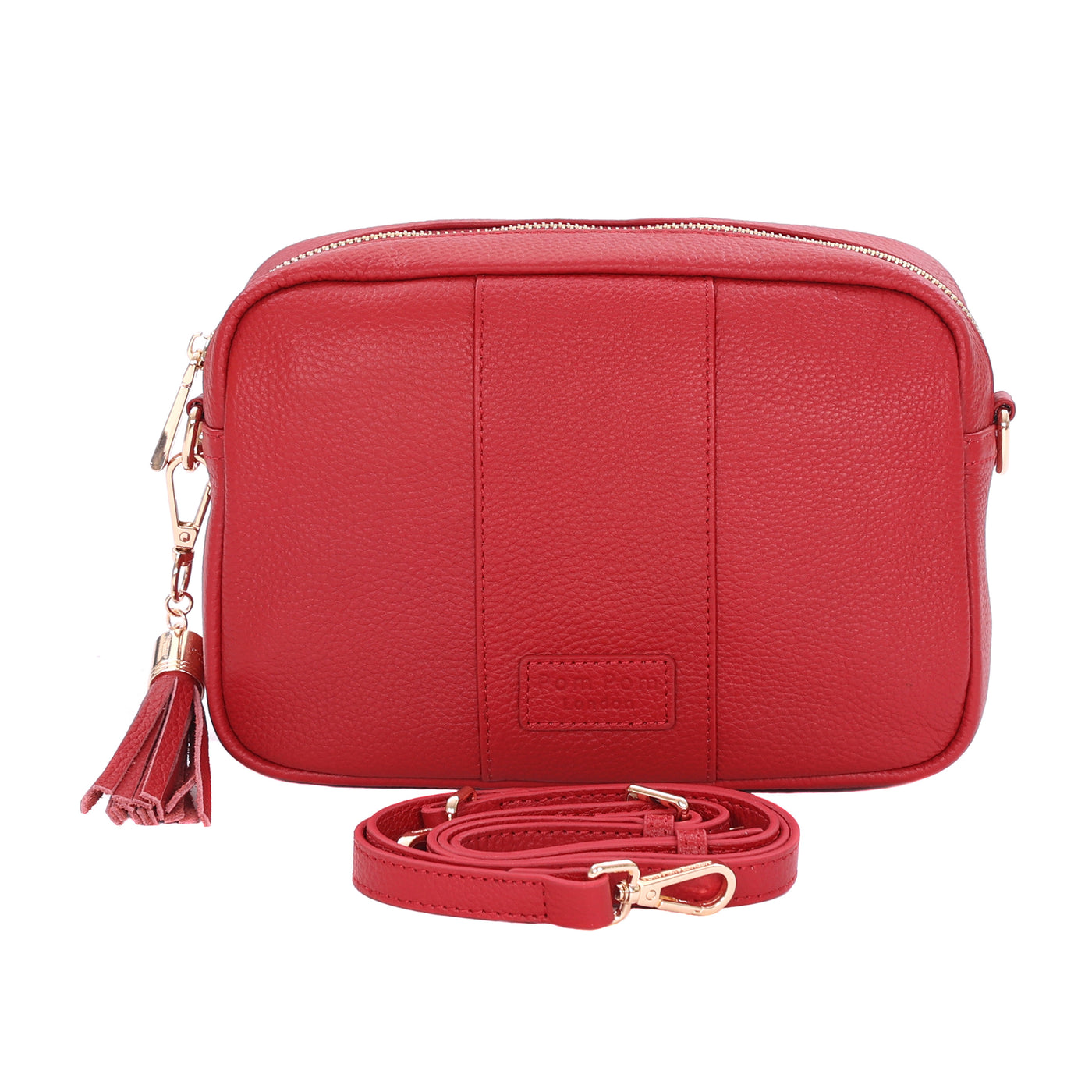Pom Pom London City Bag Crimson Red-Pom Pom London