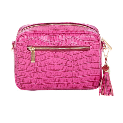 Pom Pom London City Bag BCA Croc Pink-Pom Pom London