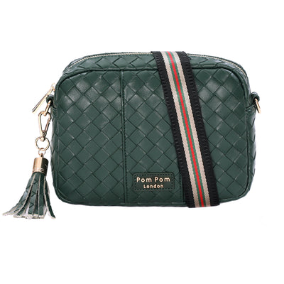 Pom Pom London City Bag Lattice Green-Pom Pom London