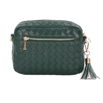Pom Pom London City Bag Lattice Green-Pom Pom London