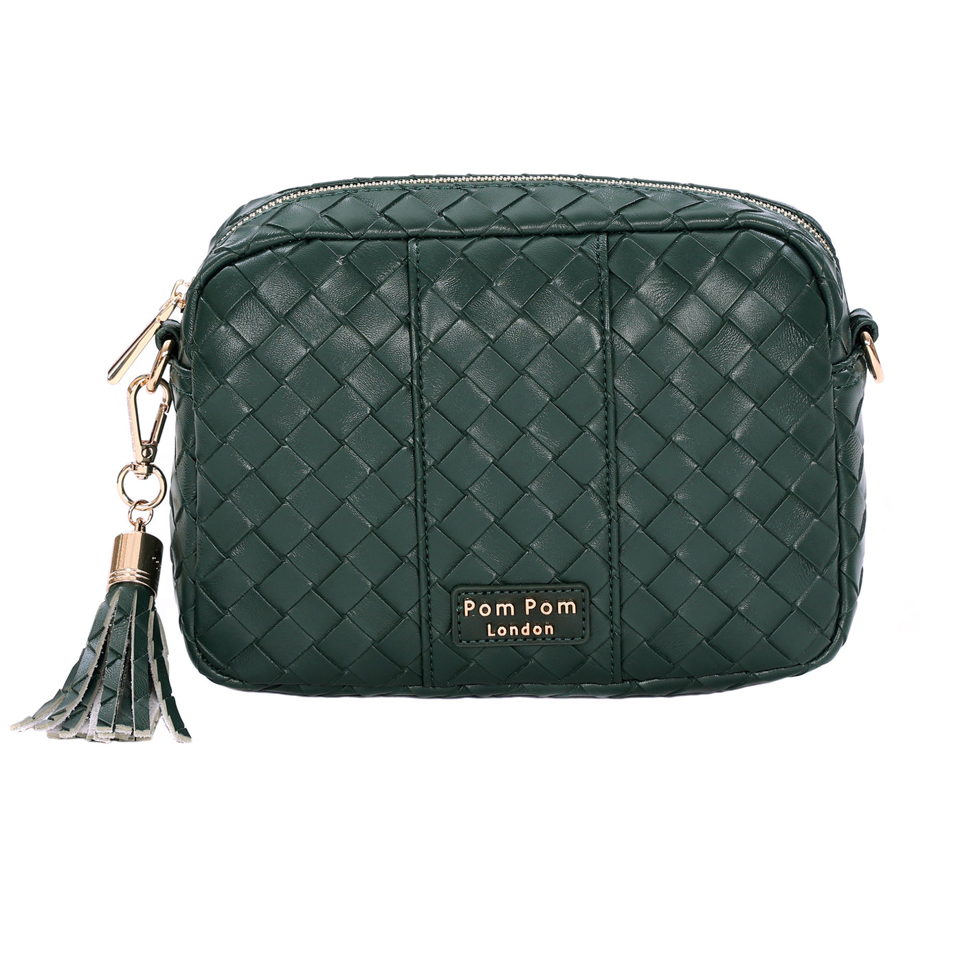 Pom Pom London City Bag Lattice Green-Pom Pom London