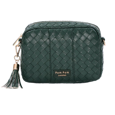 Pom Pom London City Bag Lattice Green-Pom Pom London