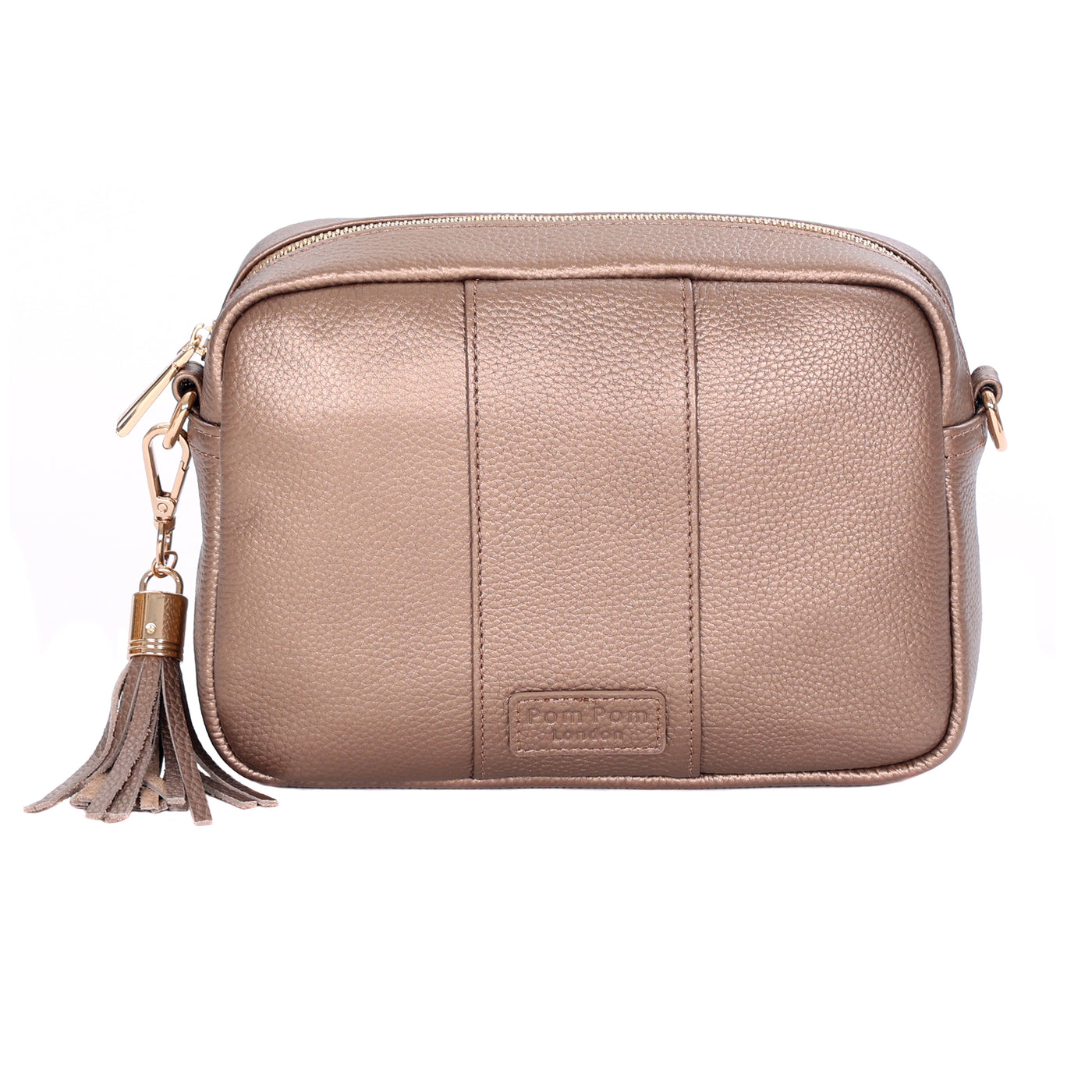 Pom Pom London City Bag Metallic Bronze-Pom Pom London