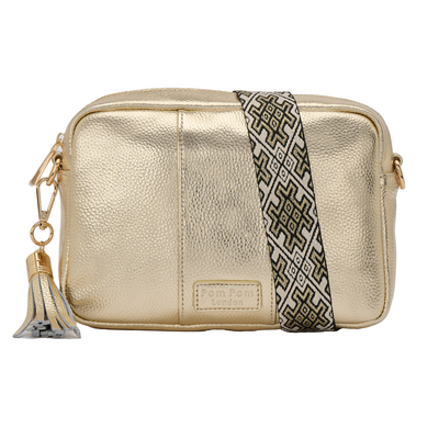 Pom Pom London City Bag Metallic Gold-Pom Pom London