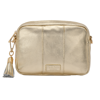 Pom Pom London City Bag Metallic Gold-Pom Pom London