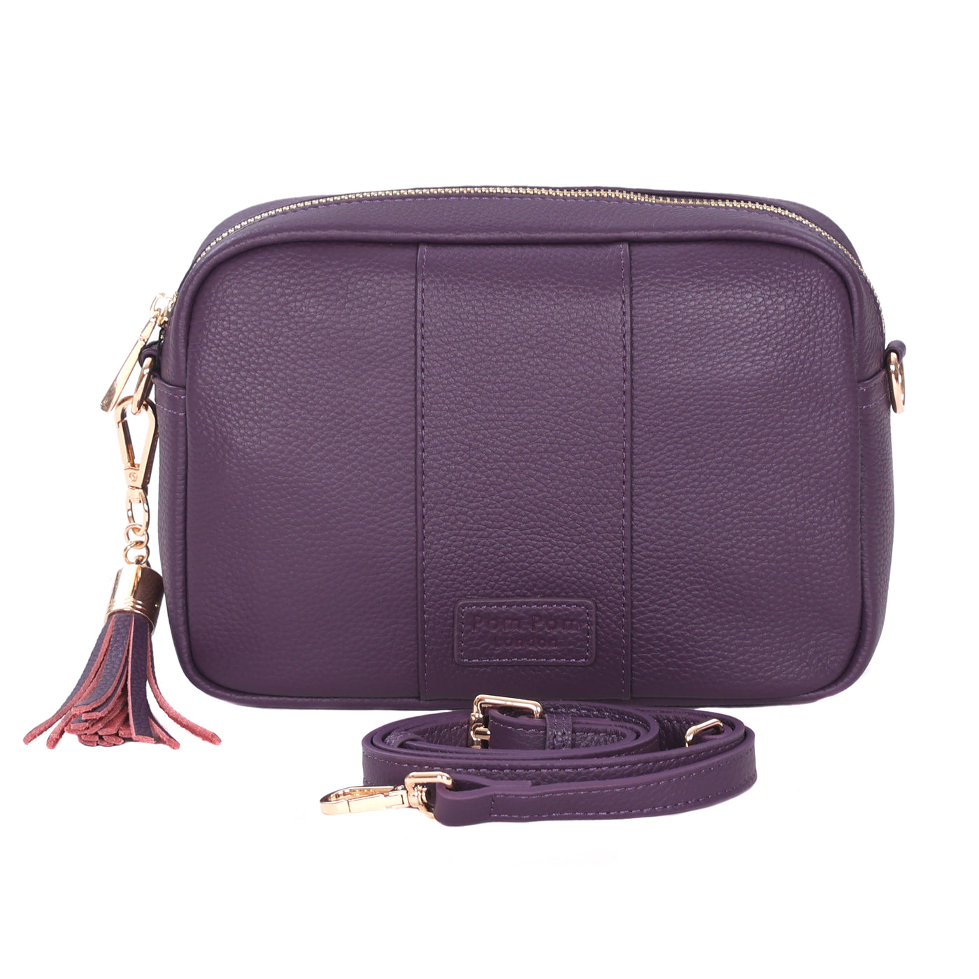 Pom Pom London City Bag Purple Nightshade-Pom Pom London