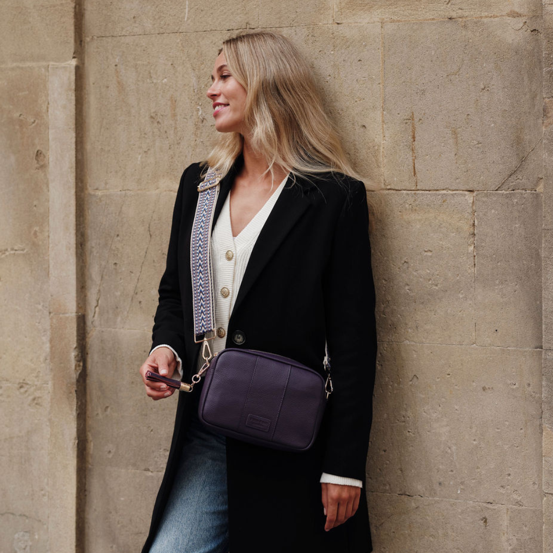 Pom Pom London City Bag Purple Nightshade-Pom Pom London