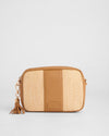 Pom Pom London City Bag Raffia & Leather Maple
