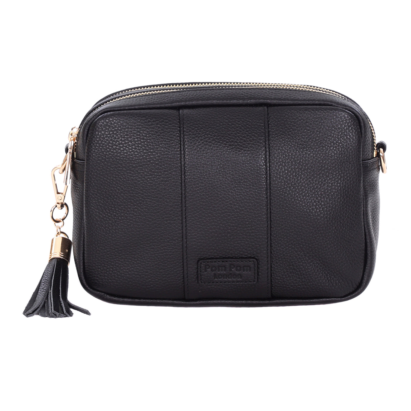 Pom Pom London Duo Zip City Bag Black-Pom Pom London