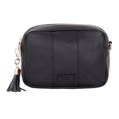Pom Pom London Duo Zip City Bag Black-Pom Pom London