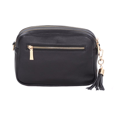 Pom Pom London Duo Zip City Bag Black-Pom Pom London