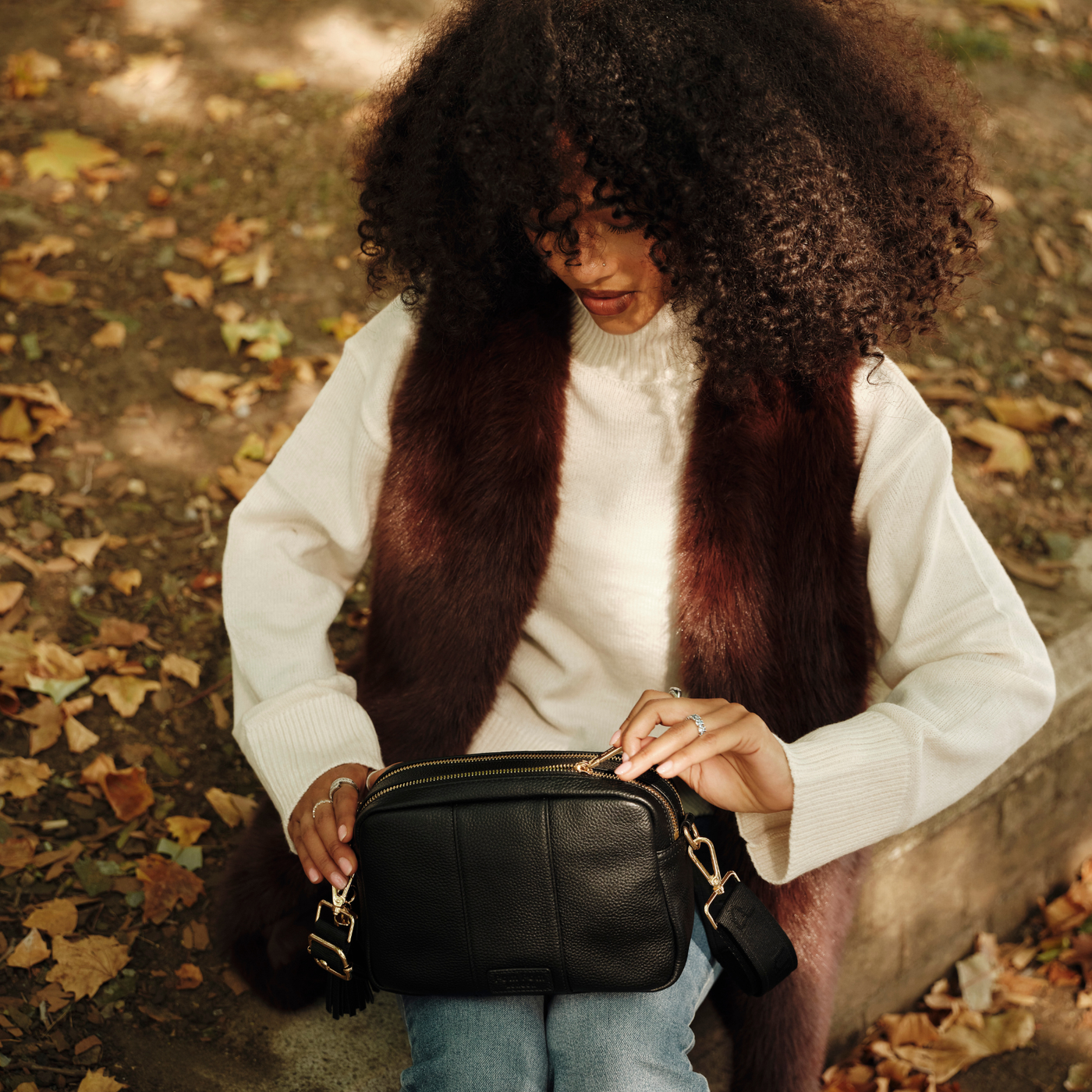 Pom Pom London City Duo Bag Black-Pom Pom London