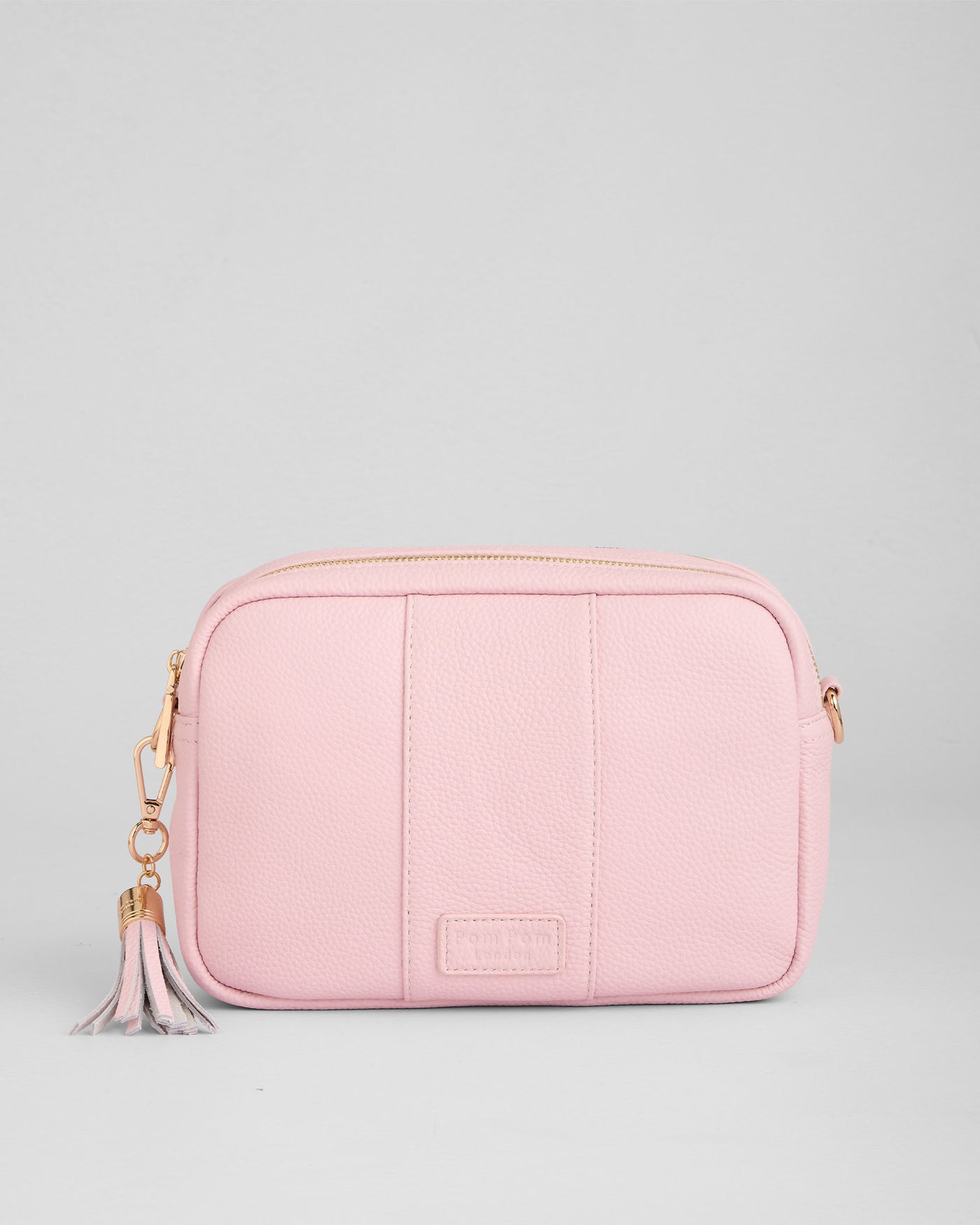 Pom Pom London Duo Zip City Bag - Leather Crossbody bag in Cherry ...