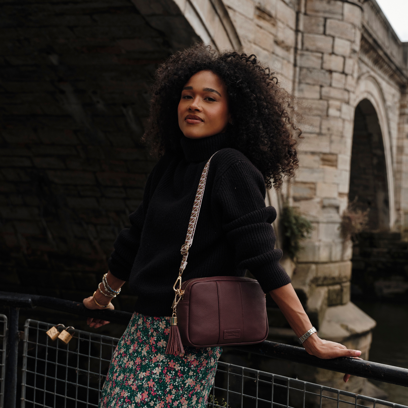 Pom Pom London City Duo Bag Deep Burgundy-Pom Pom London