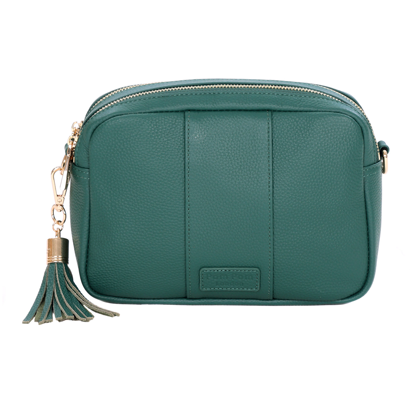 Pom Pom London Duo Zip City Bag Madeira Green-Pom Pom London