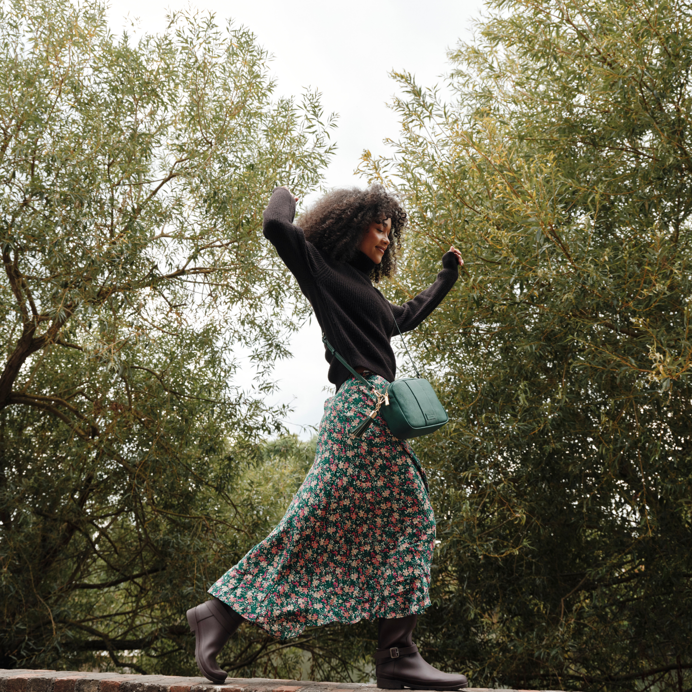 Pom Pom London City Duo Bag Madeira Green-Pom Pom London