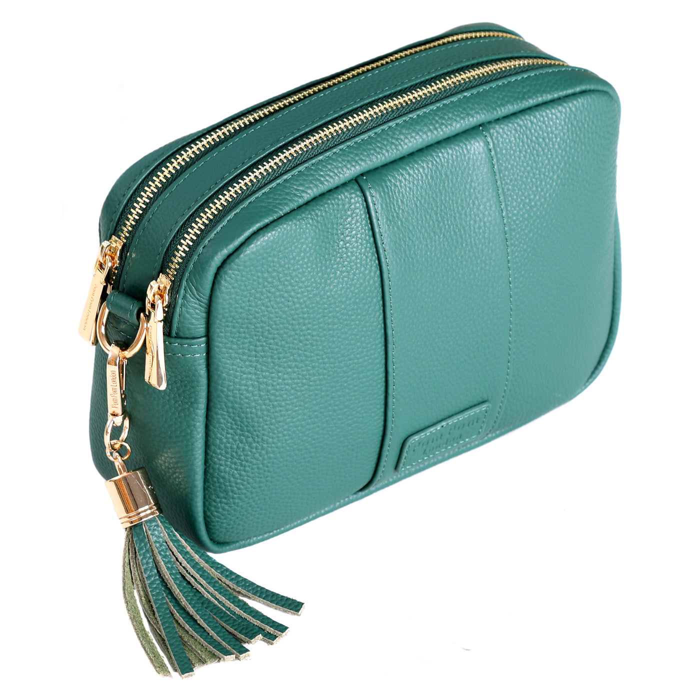 Pom Pom London Duo Zip City Bag Madeira Green-Pom Pom London