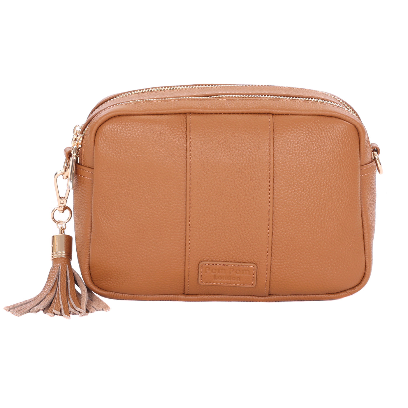 Pom Pom London Duo Zip City Bag Maple-Pom Pom London