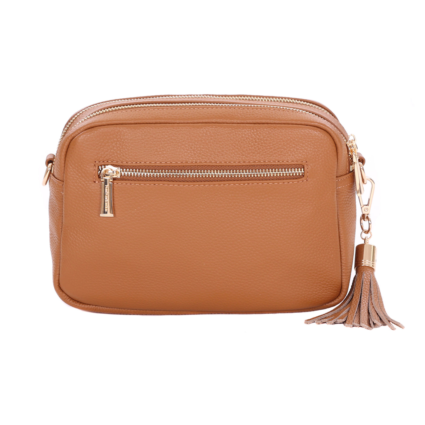 Pom Pom London Duo Zip City Bag Maple-Pom Pom London