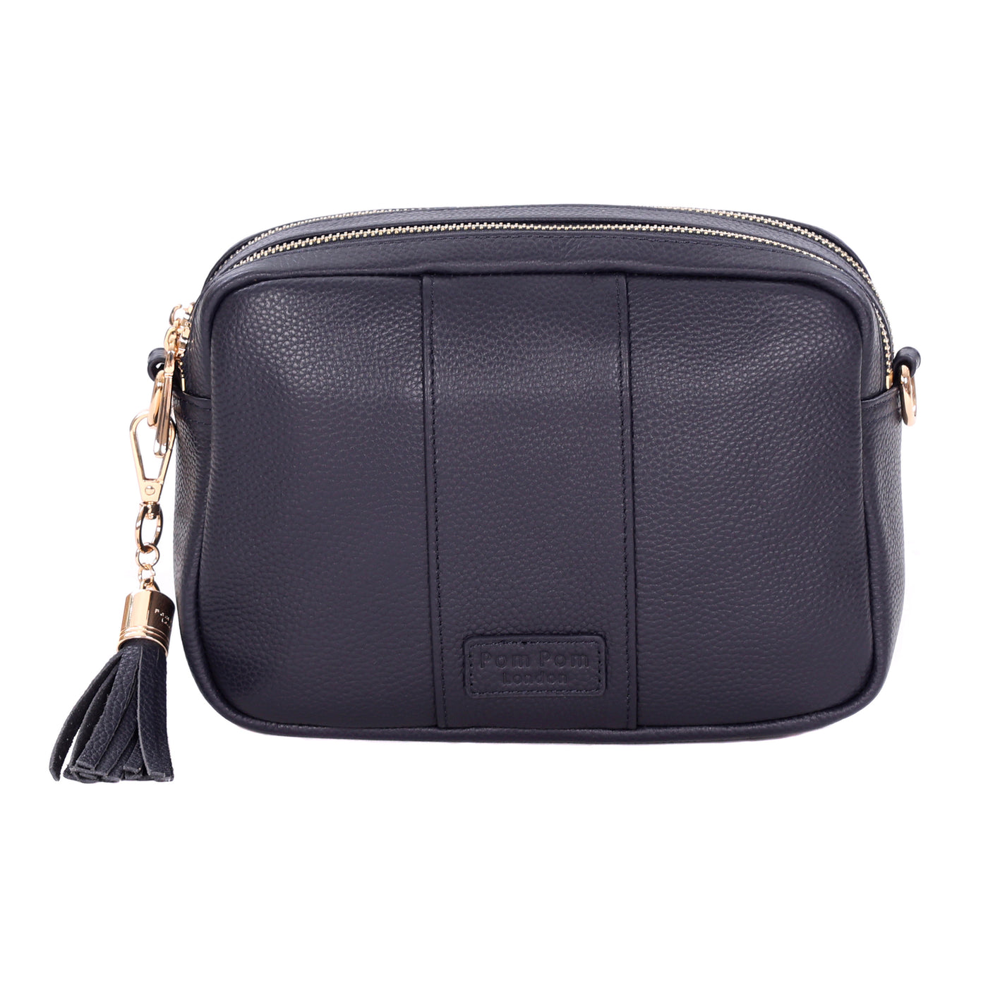 Pom Pom London Duo Zip City Bag Navy-Pom Pom London