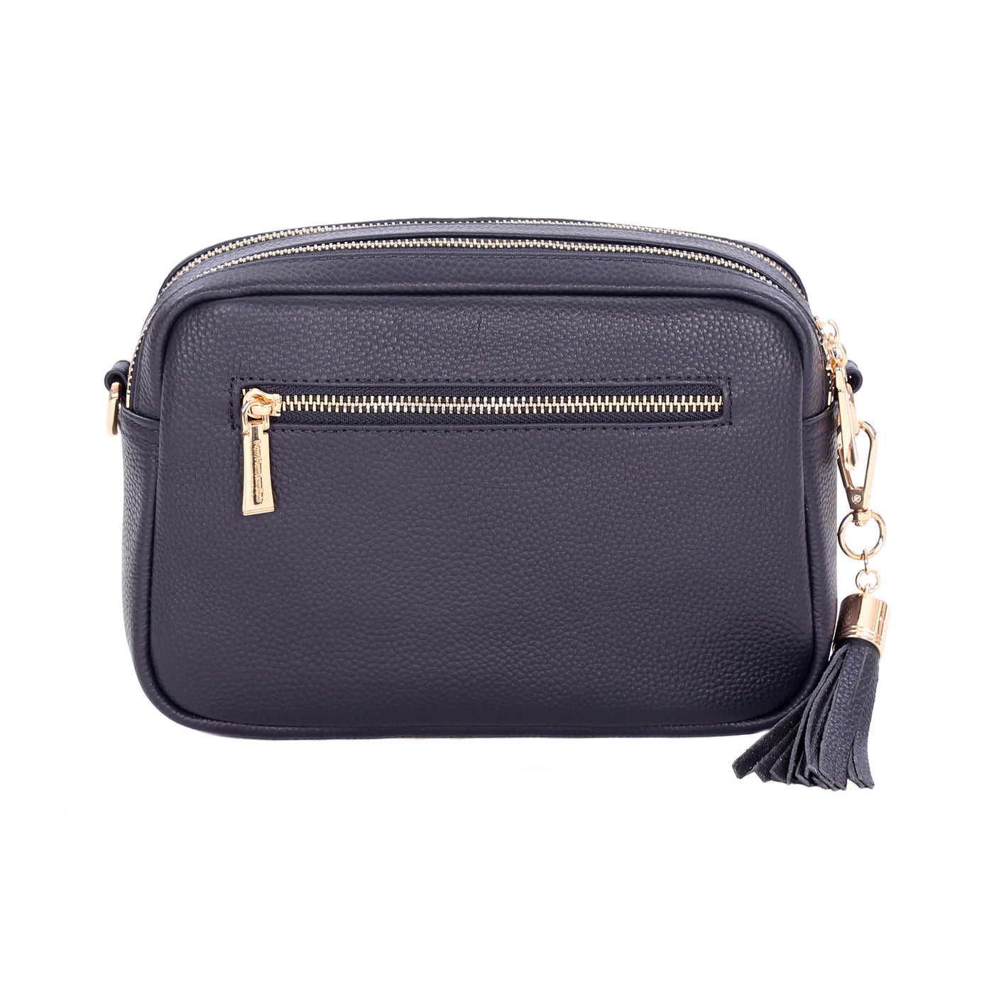 Pom Pom London Duo Zip City Bag Navy-Pom Pom London