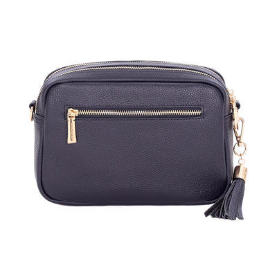 Pom Pom London Duo Zip City Bag Navy-Pom Pom London
