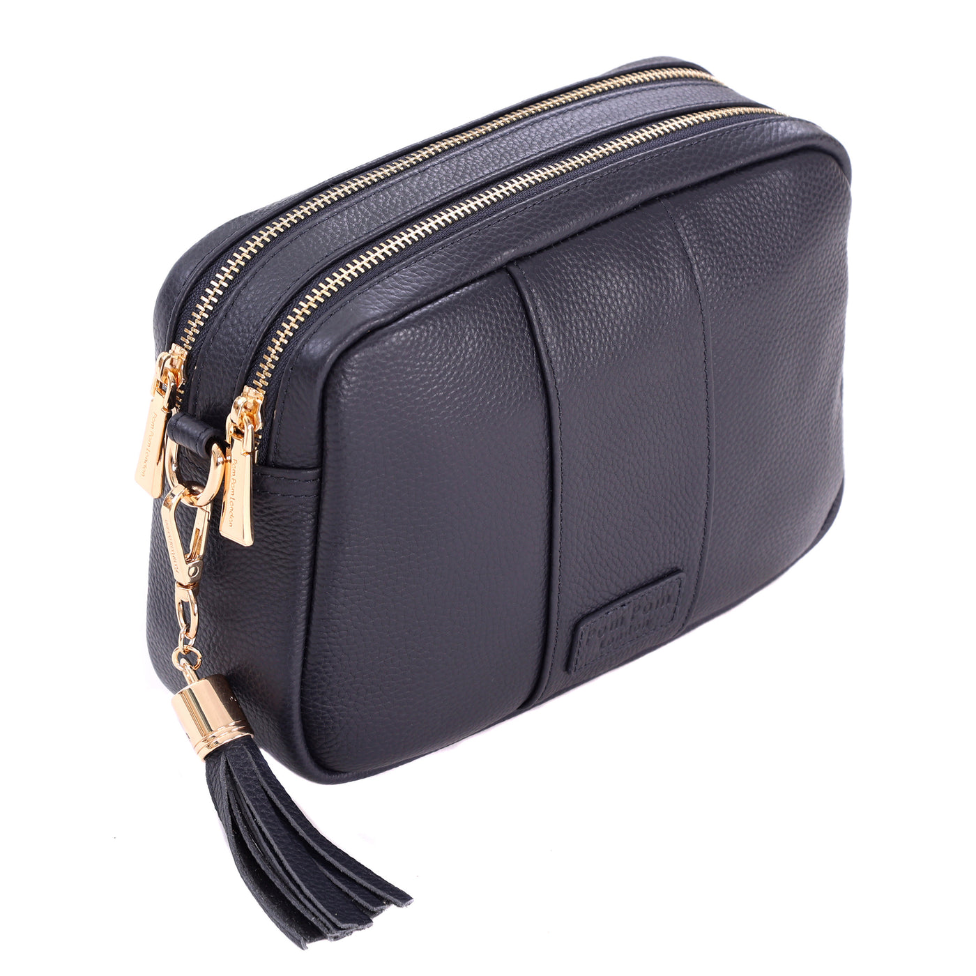 Pom Pom London Duo Zip City Bag Navy-Pom Pom London