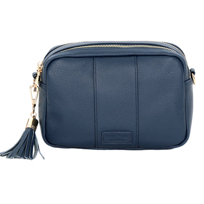 Pom Pom London Duo Zip City Bag Nordic Blue-Pom Pom London
