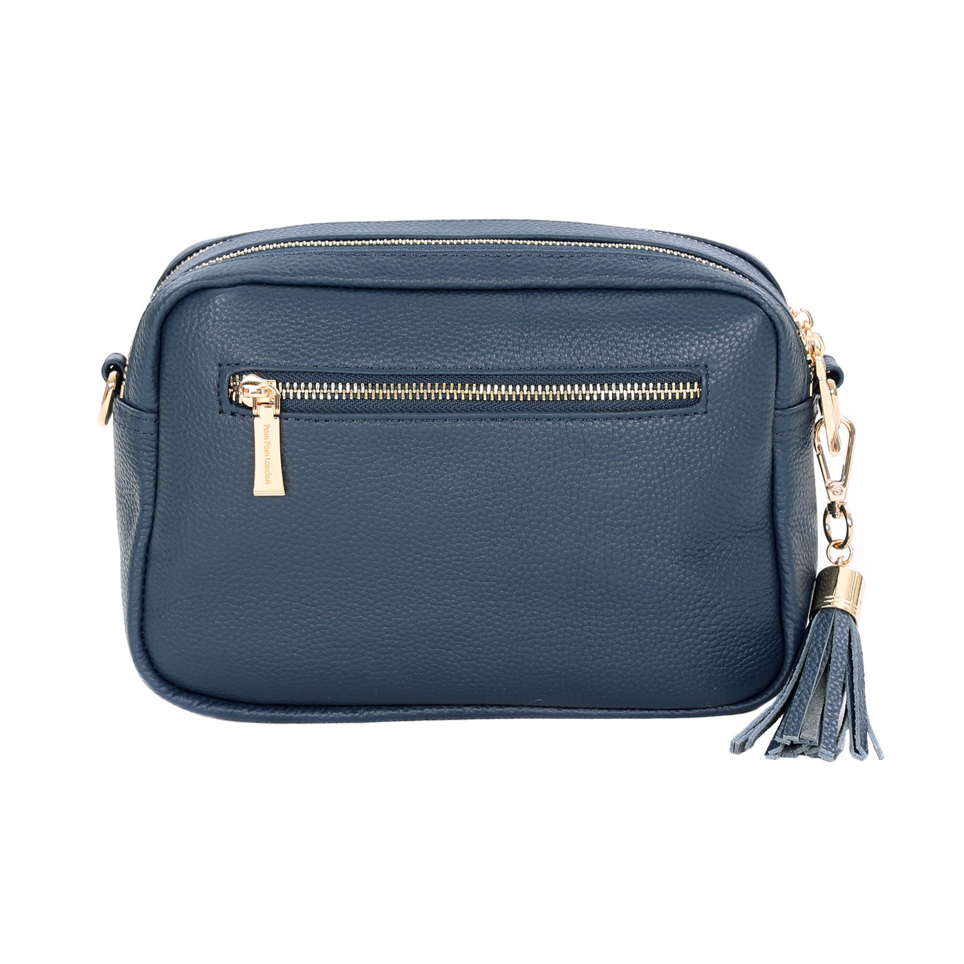 Pom Pom London Duo Zip City Bag Nordic Blue-Pom Pom London