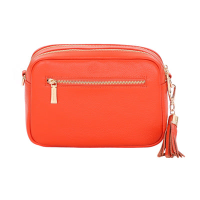 Pom Pom London Duo Zip City Bag Orange Spice-Pom Pom London