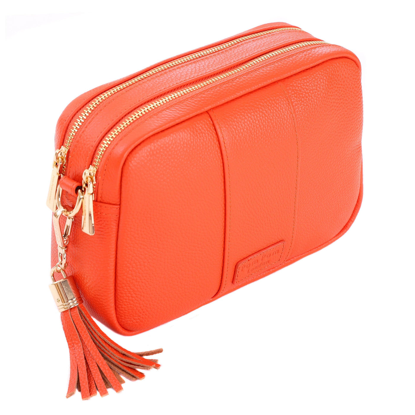 Pom Pom London Duo Zip City Bag Orange Spice-Pom Pom London
