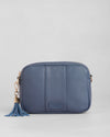 Pom Pom London Duo Zip City Bag Schieferblau