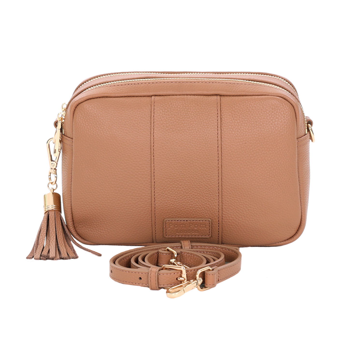 Pom Pom London Duo Zip City Bag Spiced Ginger-Pom Pom London