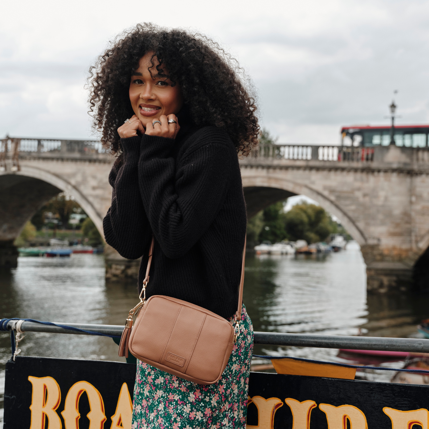 Pom Pom London City Duo Bag Spiced Ginger-Pom Pom London